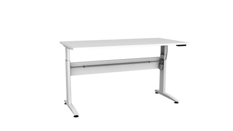 Biurko regulowane 501-15 z białym blatem Biurko regulowane 501-15 z białym blatem