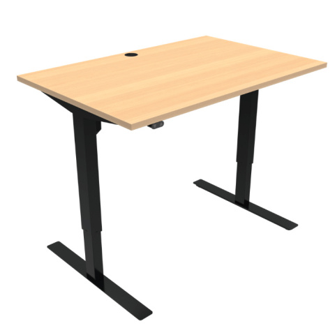 Biurko z regulacją wysokości 501-47 o szerokości 112 cm z blatem w kolorze buk Biurko z regulacją wysokości 501-47 o szerokości 112 cm z blatem w kolorze buk