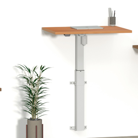 Biurko ścienne regulowane elektrycznie 501-9, 80x60 cm Biurko ścienne regulowane elektrycznie 501-9, 80x60 cm
