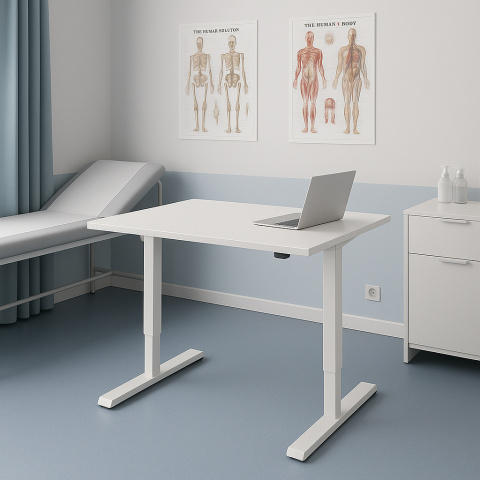 Biurko z elektryczną regulacją wysokości 501-20, 80x80 cm Biurko z elektryczną regulacją wysokości 501-20, 80x80 cm